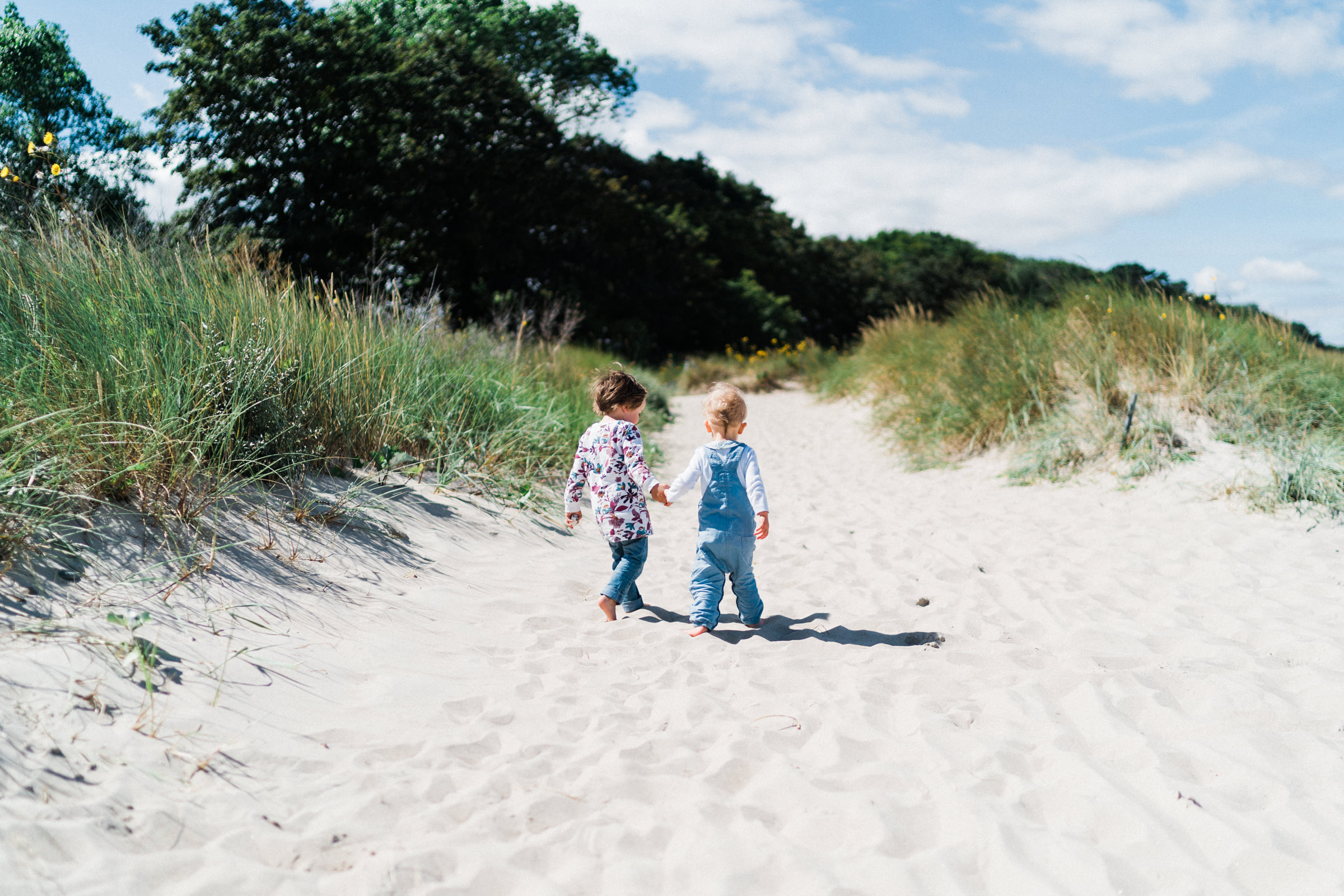 Kleine Freunde am Strand